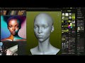 #zbrush, realtime 10min speed sculpting,3dconnexion,#spacemouse,wacom,cintiq24,cam view