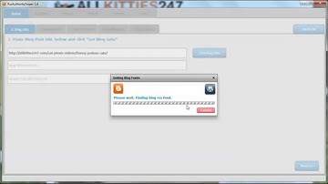 Blog Info Tab (Wordpress) - RSS Authority Sniper Help
