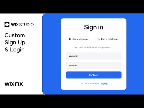 Wix Custom Sign Up Pages | Wix Fix
