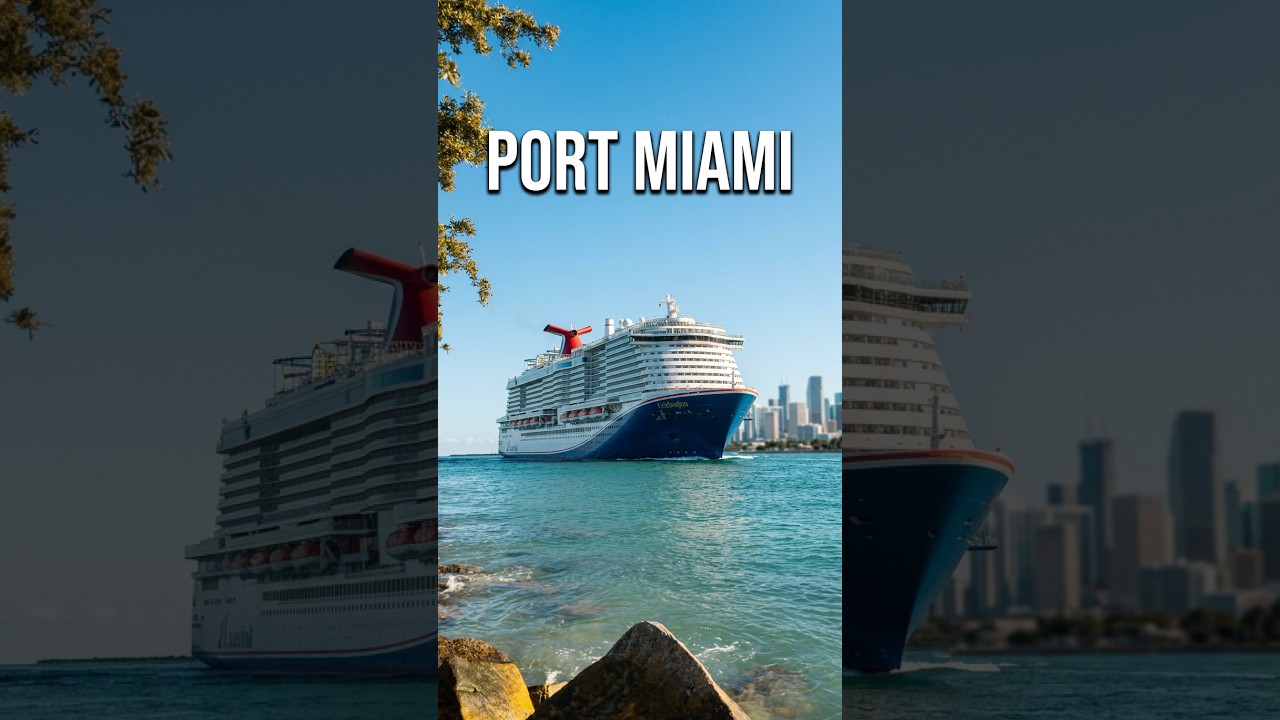 Carnival Celebration Sailing Out of the Port of Miami 🌊🚢
