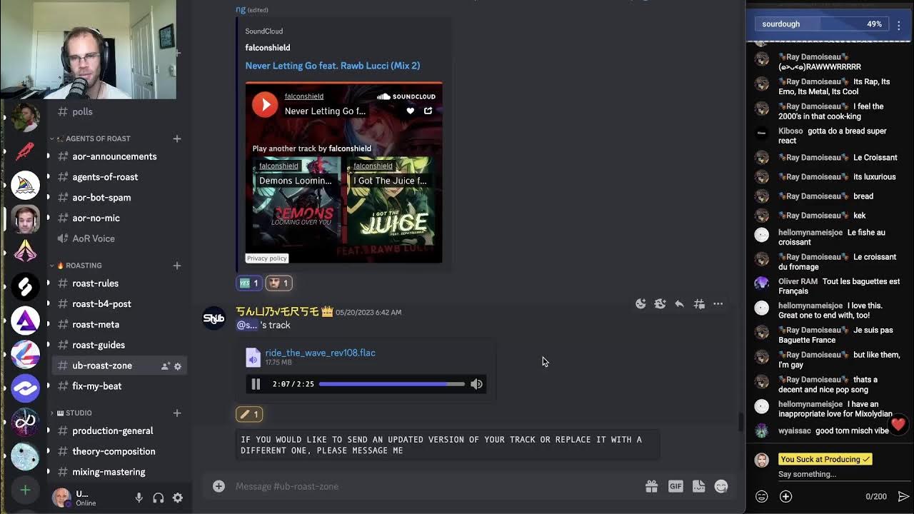 Roasting your songs from my discord! YouTube