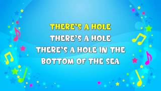 There's a Hole In the Bottom of the Sea | Sing A Long | Nursery Rhyme | KiddieOK chords