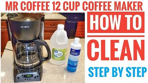 HOW TO CLEAN DESCALE MR COFFEE DRX23 12 Cup Programmable Coffee Maker WITH VINEGAR