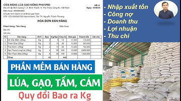 [TPSoft 7.5] Phần mềm quản lý bán hàng LÚA, GẠO, TẤM, CÁM dễ sử dụng nhất 2025