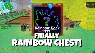 Opening Exotic Chests Until I Get a RAINBOW PET in Grow A Garden (MY FIRST EVER RAINBOW PET)