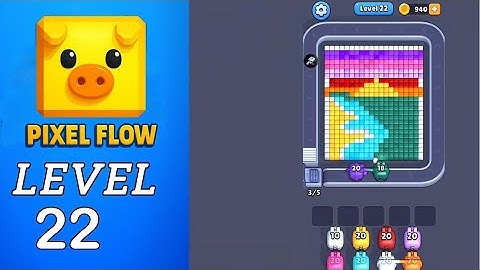 Pixel Flow Level 22 Walkthrough