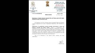 Equivalence of degree obtained through ODL and Online with degree obtained through conventional mode