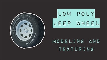 Blender Timelapse: Low Poly Car Wheel Modeling and Texturing