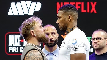 Jake Paul vs Anthony Joshua: FIRST Face-Off @Netflix