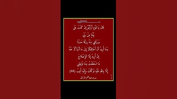 سورة هود - سورة 11 - اية 88