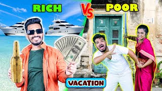 Rich Vs Poor Summer Vacations || Funny Video || Hungry Birds screenshot 5