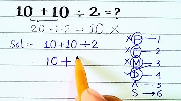 10+10÷2 =⁉️ Its Not Easy❗Can You Solve ❓
