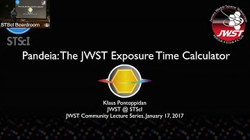 Pandeia: The JWST Exposure Time Calculator (1/17/17)