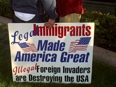 Syracuse, NY Illegal immigration protest - YouTube