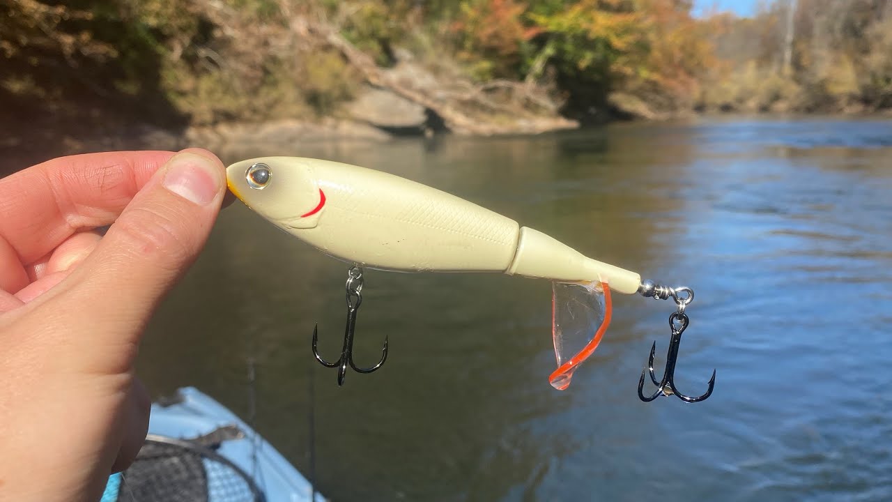 River Bass Fishing TOPWATER Choppo Action!!