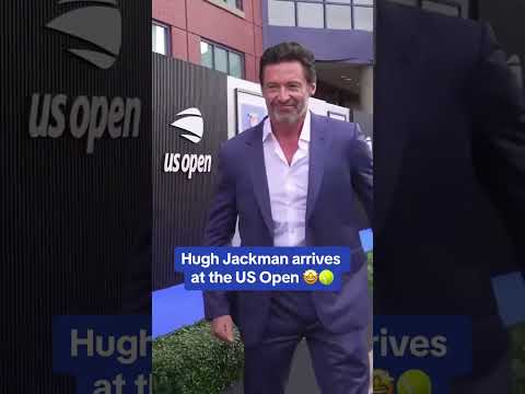 Hugh Jackman at the US Open 🎾 (🎥 @USOpen/TT) #shorts