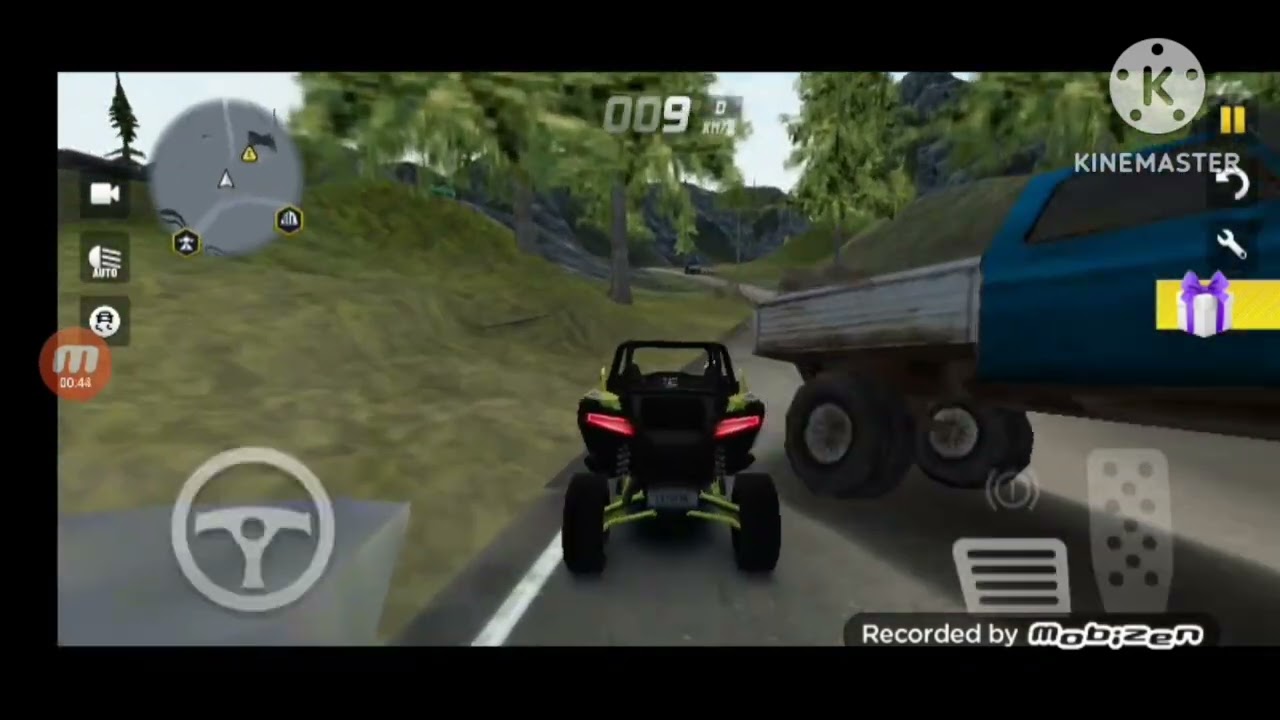 Do not mess with the pickup car holding a log in Extreme Car Driving Simulator