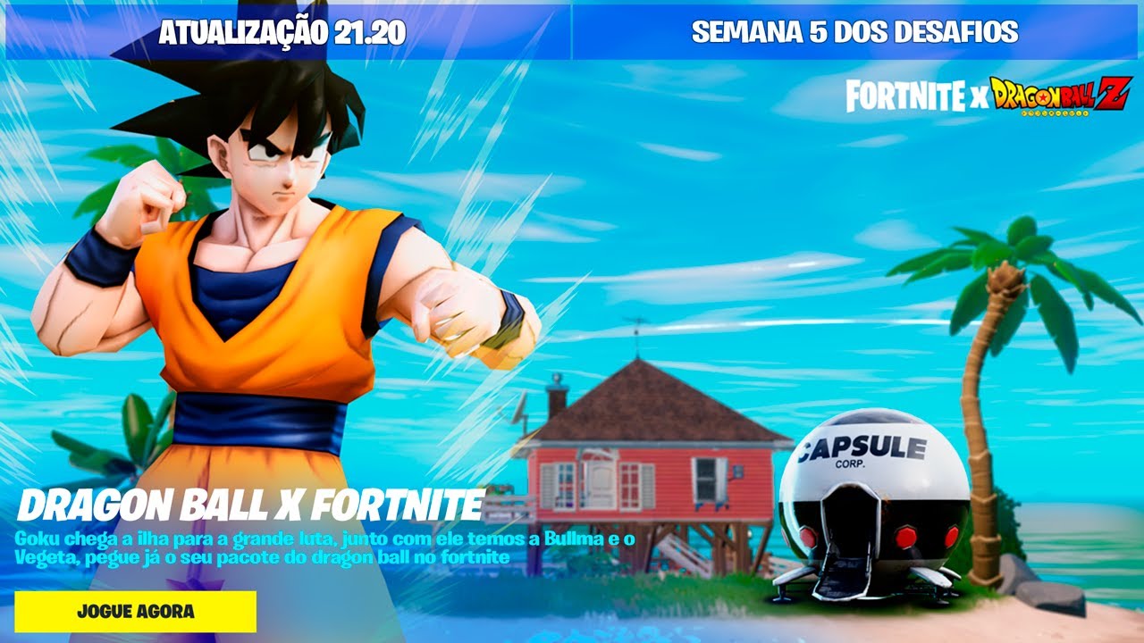 Dragon Ball no Fortnite: Goku, Vegeta e outros personagens chegam ao jogo