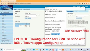 How configure Epon olt for BSNL Service | configure BSNL Service in Epon olt with Teevra Apps LIVE