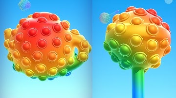 Pop it Shape! Very satisfying and relaxing ASMR slicing game