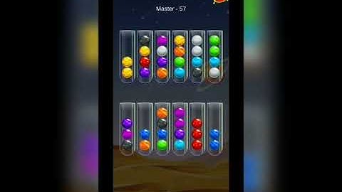 Master golden bubble sort puzzle level 57