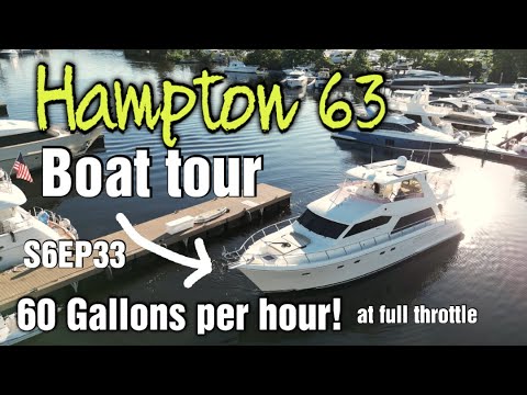 See how the other half lives. Hampton 63 boat tour S6 EP 33