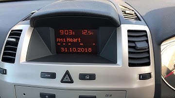 How to change or correct Vauxhall Zafira Time to summer or winter time.