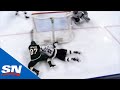 Kirill Kaprizov Scores Wraparound While Getting Hauled Down By Drew Doughty