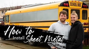 Replace Windows with Sheet Metal | Skoolie Conversion | Adam & Steph