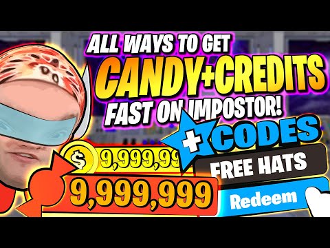 How To Get Candy Credits On Imposter Fast All New Secret Codes Roblox Impostor Among Us Youtube - free candy 20 roblox hack