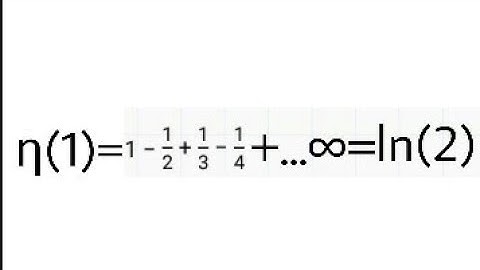 Dirichlet eta function evaluated at 1