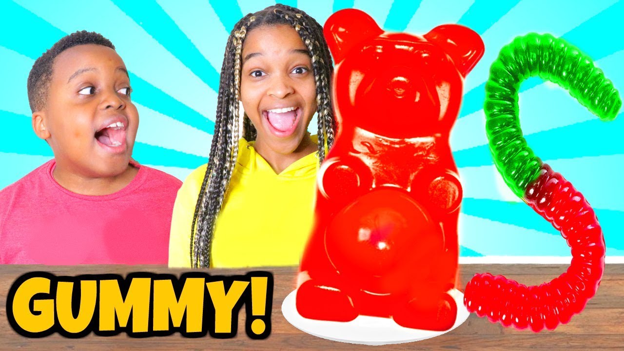 GUMMY FOOD vs REAL FOOD Challenge!!! – Shiloh and Shasha – Onyx Kids