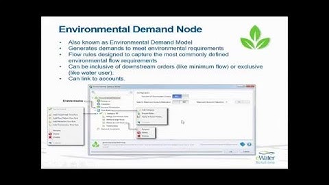 Creating Water System Planning Models with eWater Source