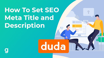 How To Set SEO Meta Title and Description in Duda Builder