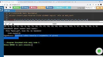 Python Dersleri - Liste Metodları