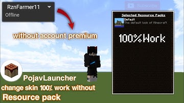 How to change skin PojavLauncher without resource pack and premium account 100% work