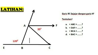 Latihan Soal Hubungan Sudut-sudut Dua Garis Sejajar Part.2