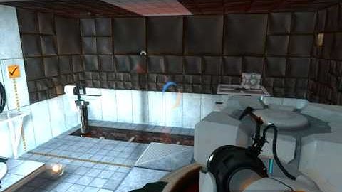 Portal Walkthrough - The Challenge Test Chambers - Test Chamber 13 (Least Portals - 7 Portals)