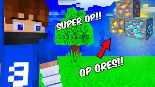 Minecraft But Ores Are Super OP!!