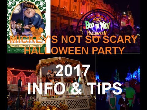 disney worldmickeys not so scary halloween party 2017 info tips
