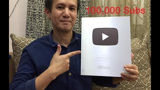 Unboxing Youtube Silver Award - 100,000 Subscribers For Papercoingevideo