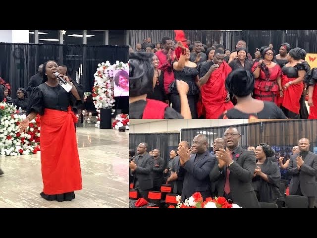 Diana Hamilton Sister Adelaide Leads Powerful Pentecostal Praises at Eld.Frimpong Wife's Funeral class=