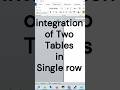 Merge two Tables in single Row | Ms word #shorts #msword  #wordtips #wordprocessor