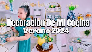 DECORACION DE MI COCINA 🍋VERANO 2024/IDEAS PARA UNA COCINA PEQUEÑA/DECORAVTU COCINA