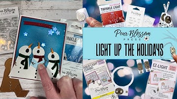 Sneeuwnoten Twinkle Light up Card💡 Verlicht de feestdagen 🎄 met @PearBlossomPress