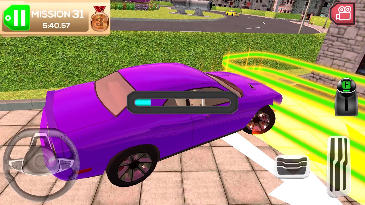 My Holiday Car #3 - Purple Sport Car City Driving Android iOS Gameplay