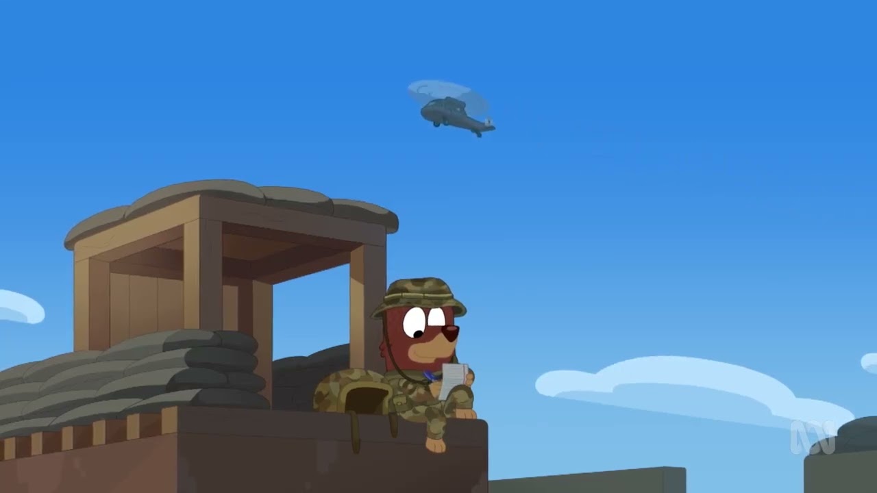 Rusty's Dad Voice/Military Scene | Bluey Cricket