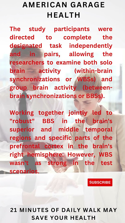 Working on a task with another person may alter brain activity | JustCare by American Garage Health
