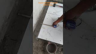 tiles cutting and fitting tricks #tilesfitting #cuttingskills #tiles