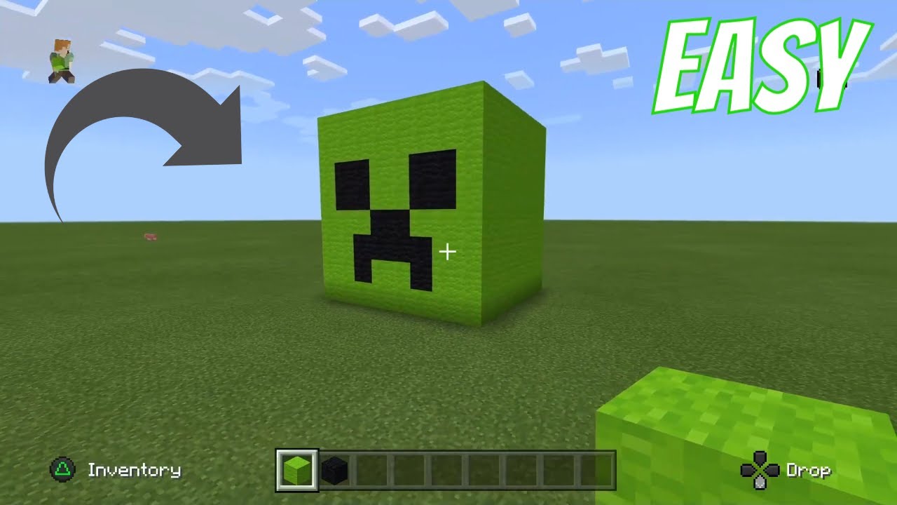 Minecraft: How To Build A Creeper Head 2020 - YouTube